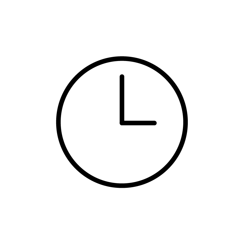 Clock showing continuous protection.